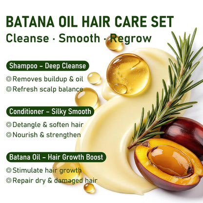 Gypsophila Batana Oil Shampoo set