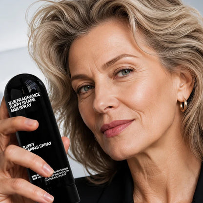 Peach-scented volumizing & setting spray—for lightweight, bouncy hair and long-lasting hold.