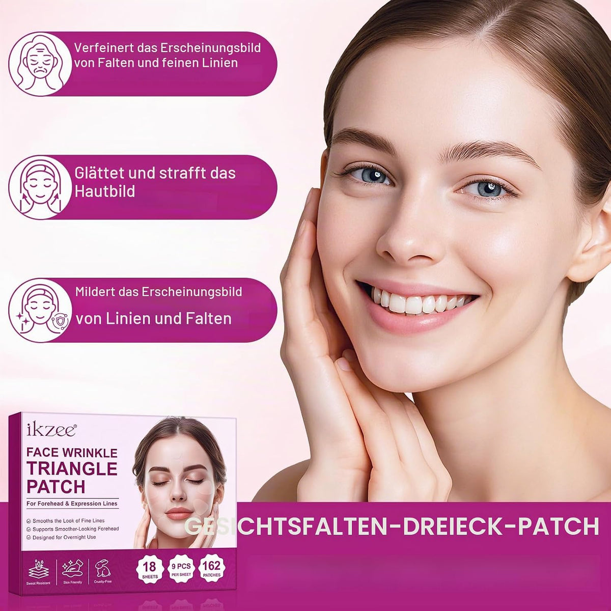 FACE WRINKLE TRIANGLE PATCH